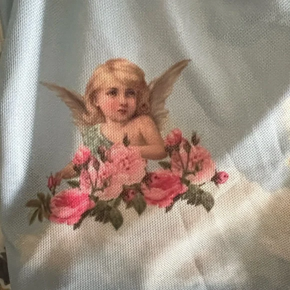 Sugar Thrillz Heavenly Angel Blue Crop Top - Picture 5 of 10